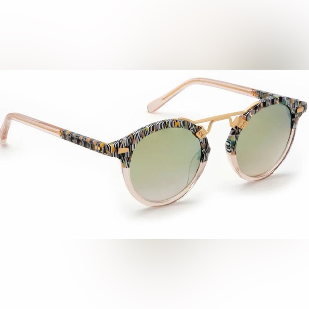 KREWE - ST LOUIS - Lundi to Petal 24k gold mirrored sunglasses
